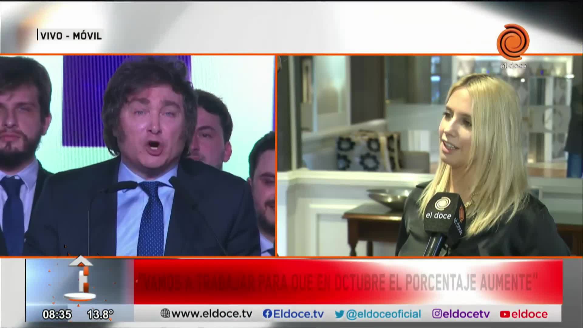 La candidata a diputada de Milei afirmó que trabajarán “para que el porcentaje aumente”