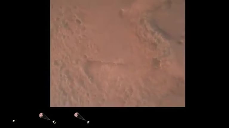 La NASA mostró la llegada del Perseverance en Marte