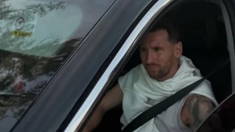 La reacción de un joven al encontrarse con Messi y Antonela en Rosario