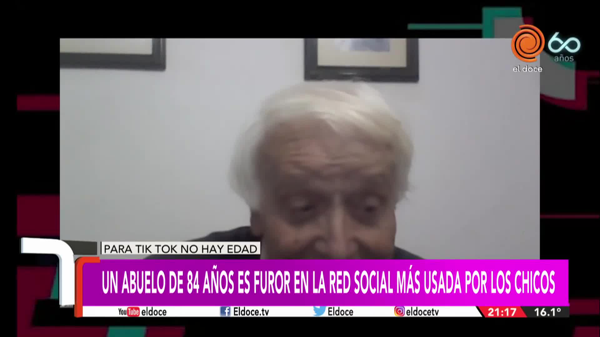 Para TikTok no hay edad: el abuelo que es furor en la red social de los más chicos