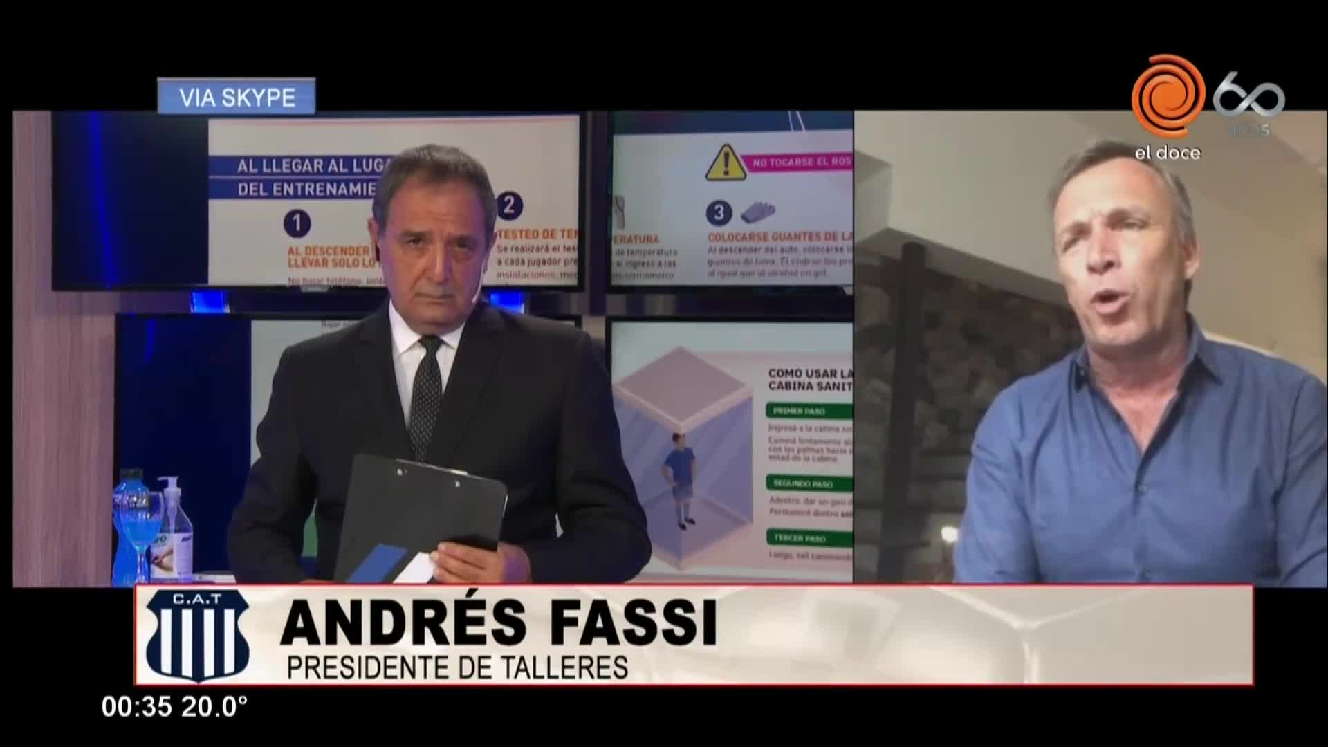 Fassi explicó como planea volver a las prácticas