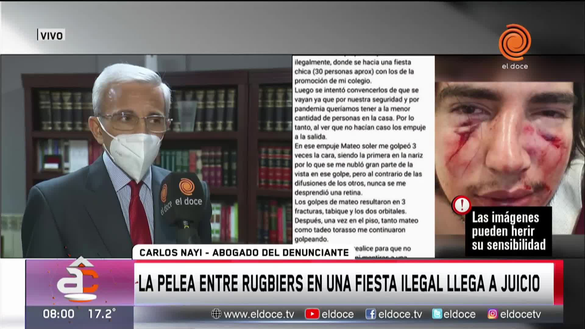 Elevan a juicio la pelea entre rugbiers en una fiesta durante la cuarentena