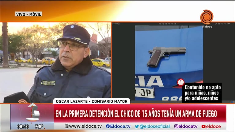 Detuvieron a un menor con un arma de guerra