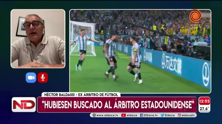 Héctor Baldassi opinó contra Szymon Marciniak, el árbitro que dirigirá la final del Mundial