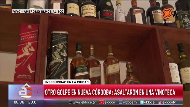 Nueva Córdoba: reventaron la vidriera de una vinoteca y robaron de todo