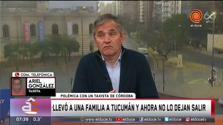 El drama de un taxista cordobés: llevó a una familia a Tucumán y ahora no lo dejan salir