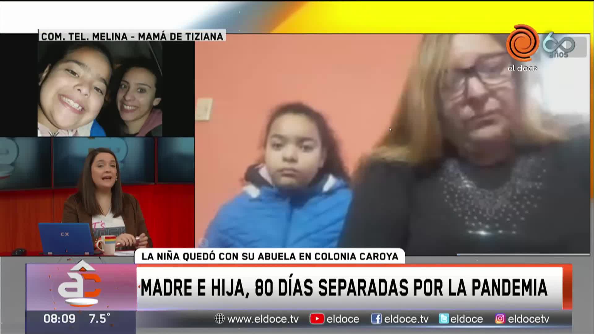 Separadas por la cuarentena: Hace 90 días que una mamá no ve a su hija 