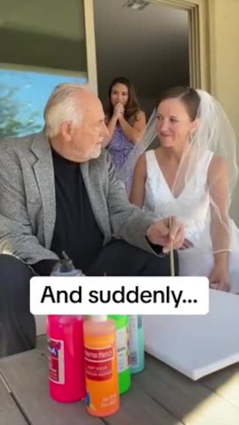 Tiene Alzheimer y reconoció a su hija en el casamiento