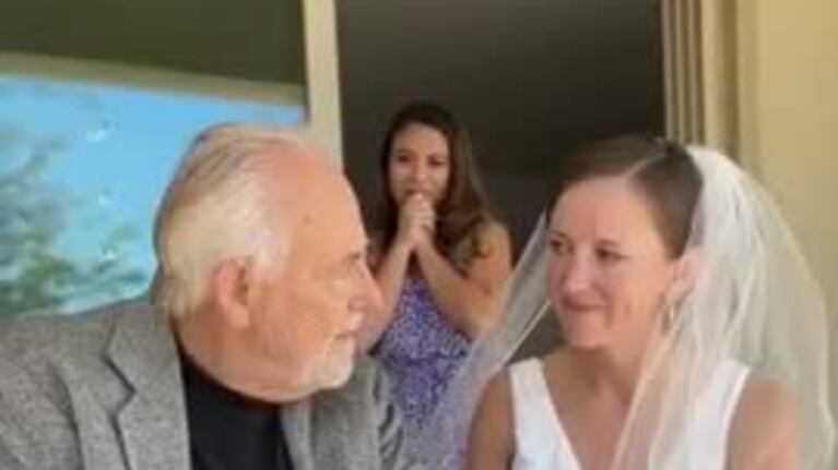 Tiene Alzheimer y reconoció a su hija en el casamiento