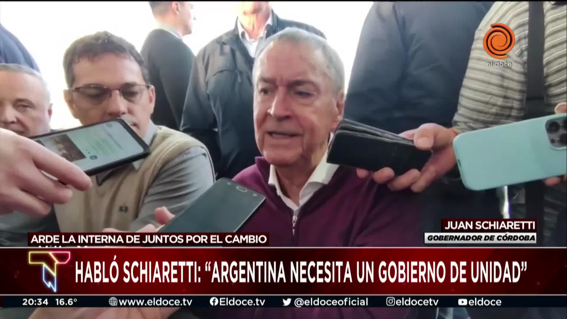 Schiaretti se mostró dispuesto a competir en las Paso de Juntos por el Cambio