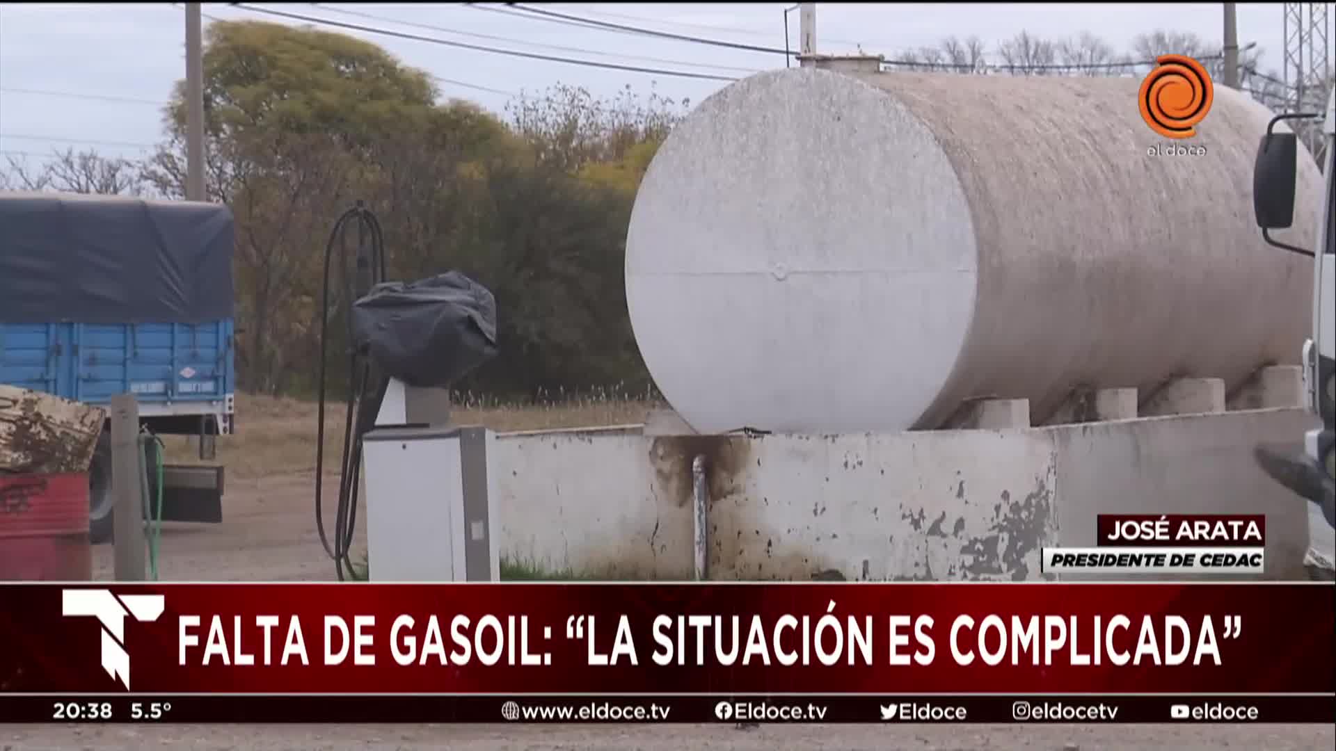 Fracasó la reunión por la falta de gasoil: "La situación es complicada"