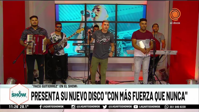 Facu Gutiérrez presentó su nuevo disco