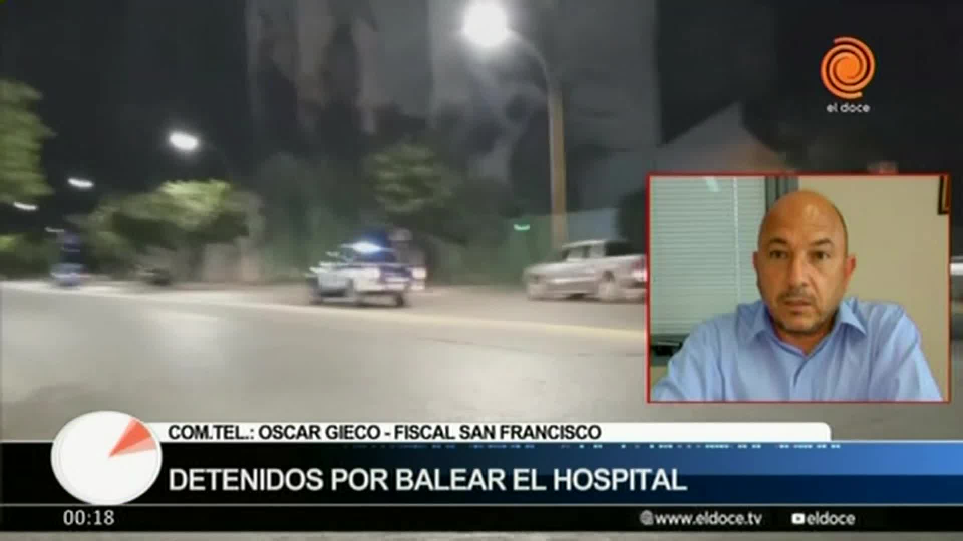 El fiscal Gieco aclaró que hay un solo detenido por la balacera al hospital de San Francisco