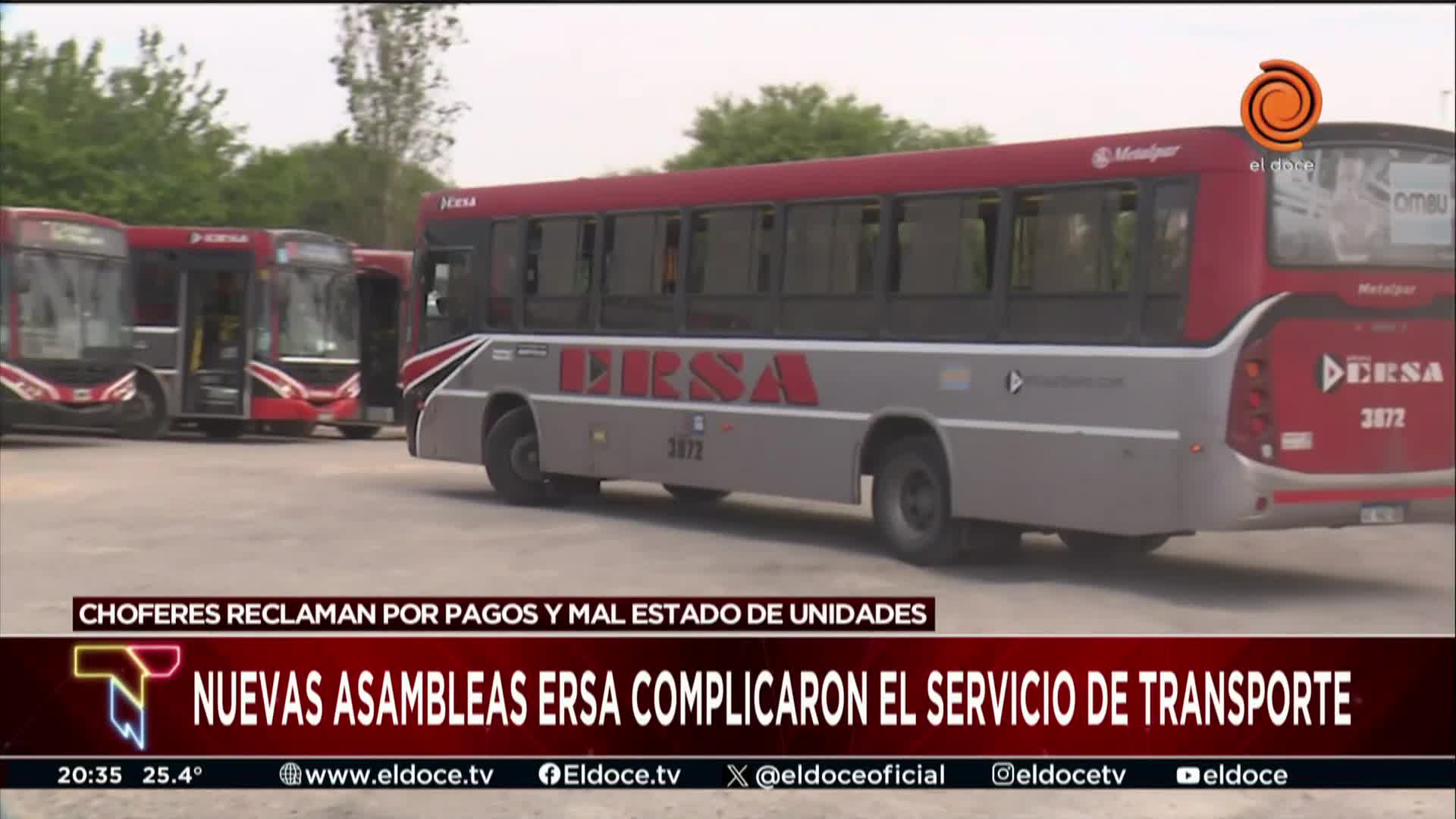 Asambleas en líneas de Ersa volvieron a complicar a los vecinos