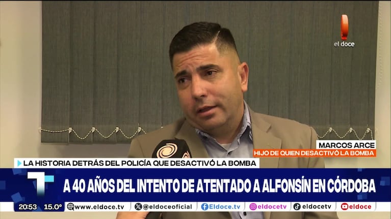 Informe de Telenoche sobre el atentado a Alfonsín