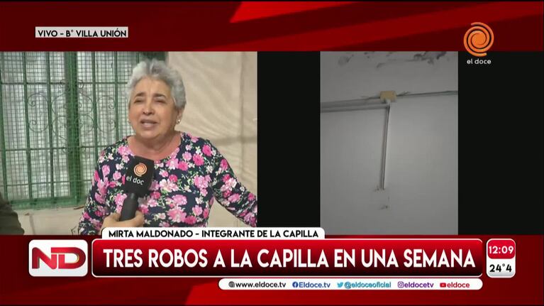 Por robos una capilla soldó sus puertas para que los ladrones no entren más