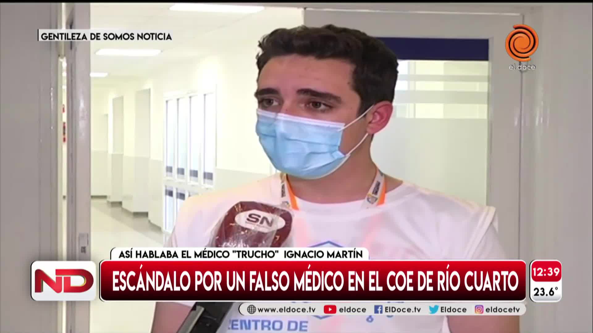 Como si supiera: así hablaba en TV el médico trucho