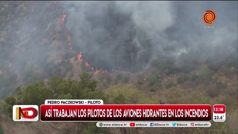 Riesgo y destreza: el trabajo de los pilotos de aviones hidrantes
