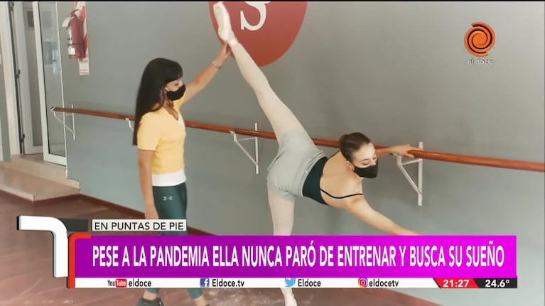 En pandemia practicó ballet en su casa y compite por ir a Suiza