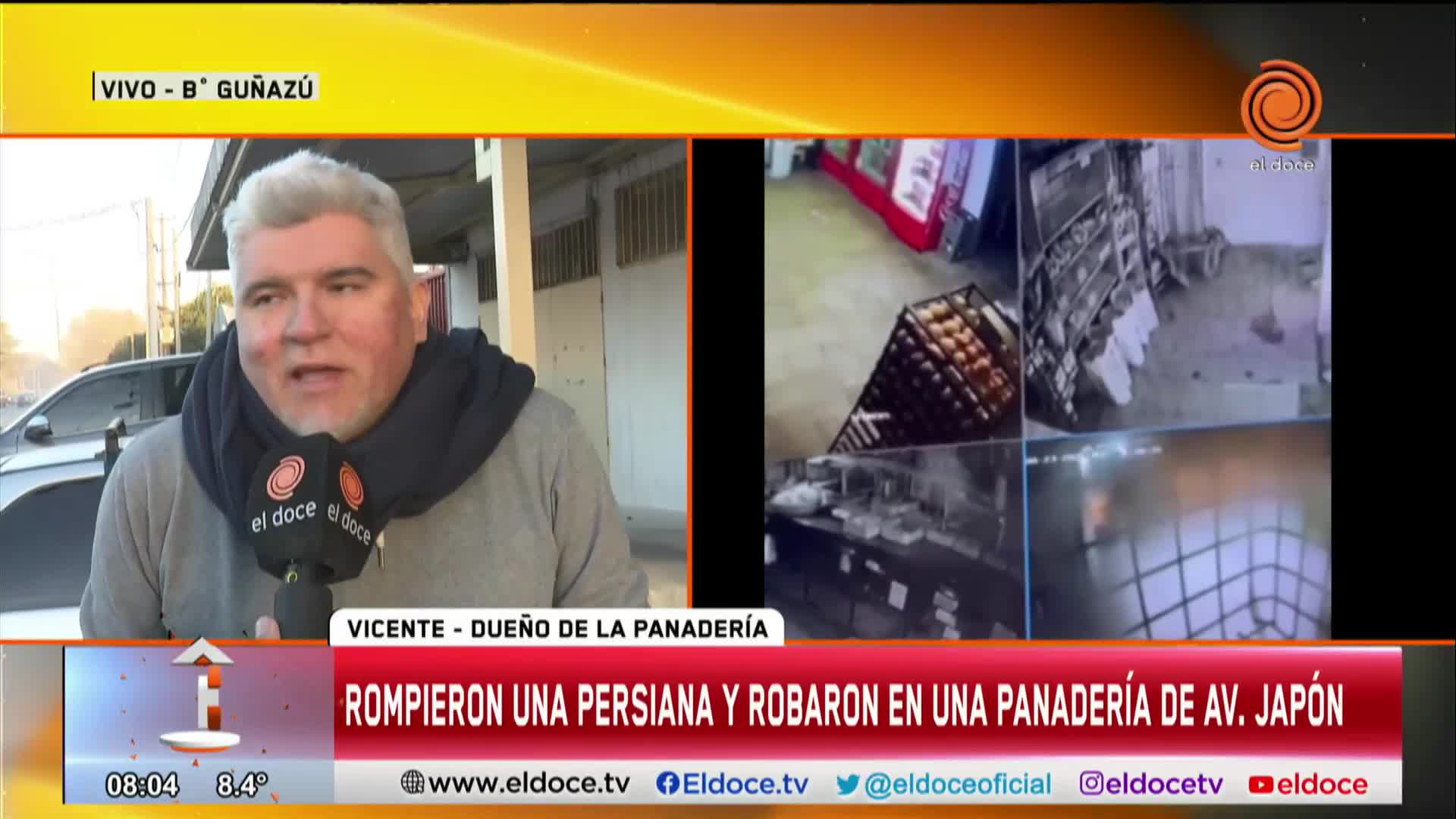 El lamento de un comerciante al que le robaron en su panadería