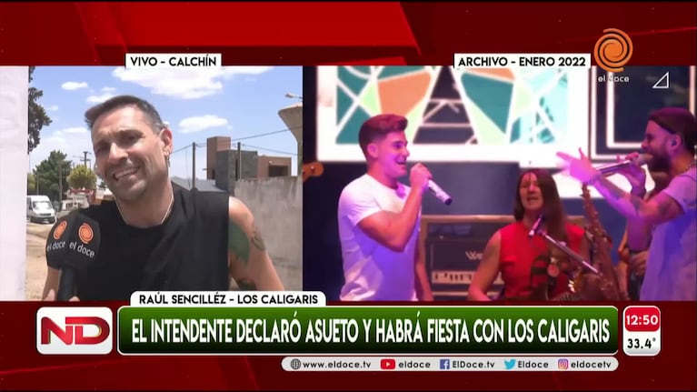 Calchín se prepara para recibir a Julián Álvarez con un show de Los Caligaris