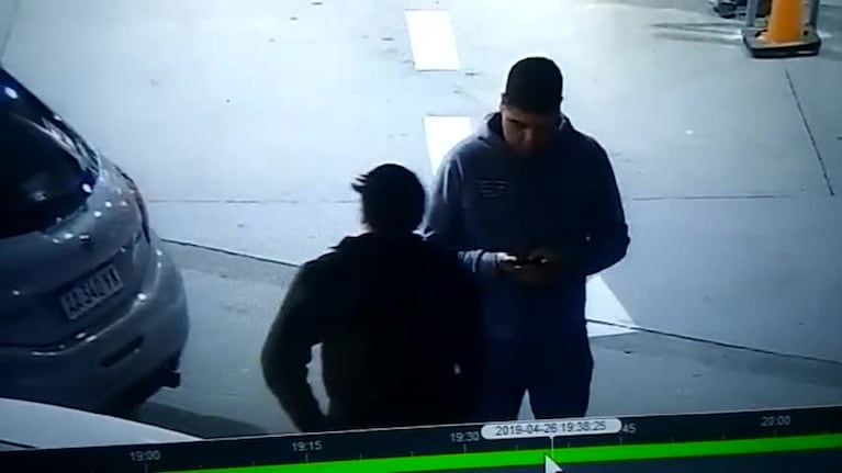 Robo registrado en una estación de servicio