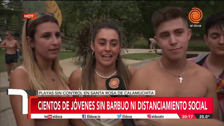 Coparon Santa Rosa: la reacción de los jóvenes tras la intervención de la Policía