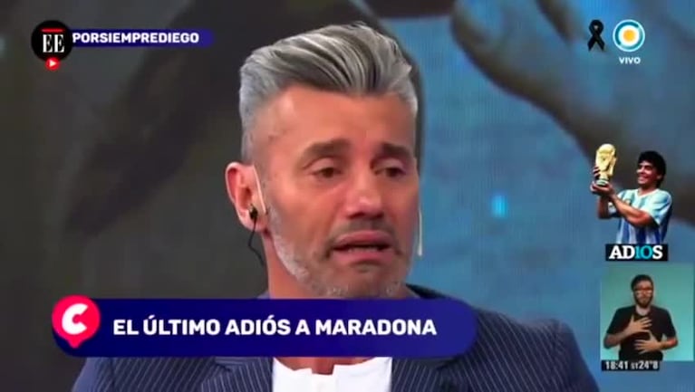 El llanto de Goycochea por Maradona