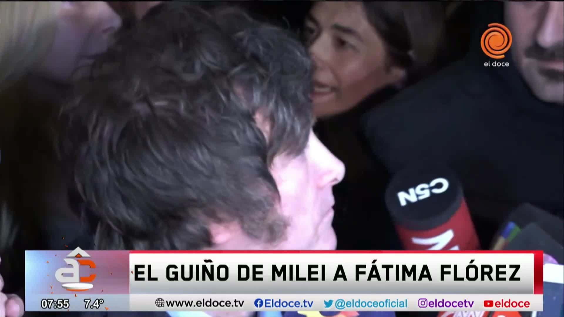 El "guiño" de Javier Milei a Fátima Florez en un discurso