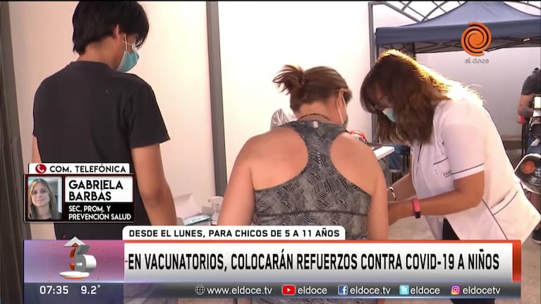 La cuarta dosis para niños se coloca en cinco hospitales de Córdoba