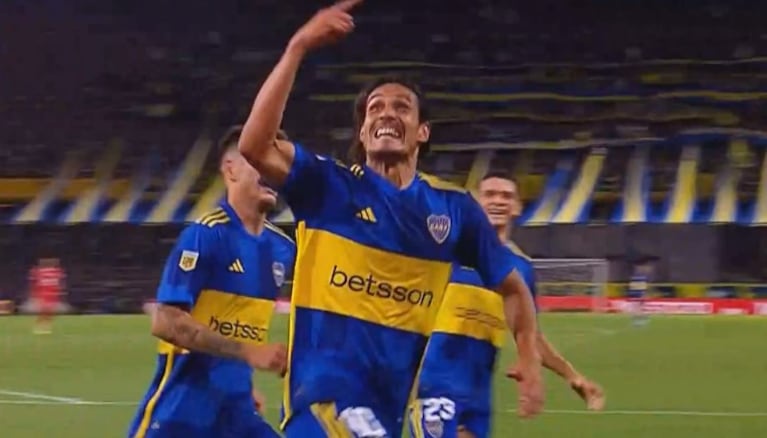 El tercer gol de Cavani y el 3 a 1 de Boca ante Belgrano
