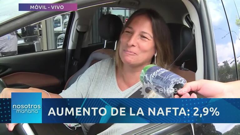 Una vecina habló al aire y sorprendió con su voz