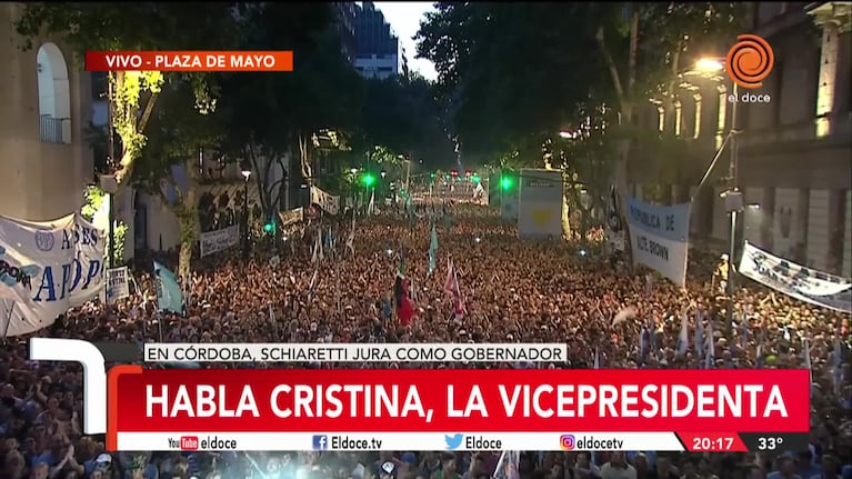 Cristina Kirchner habló de "persecución" del gobierno anterior