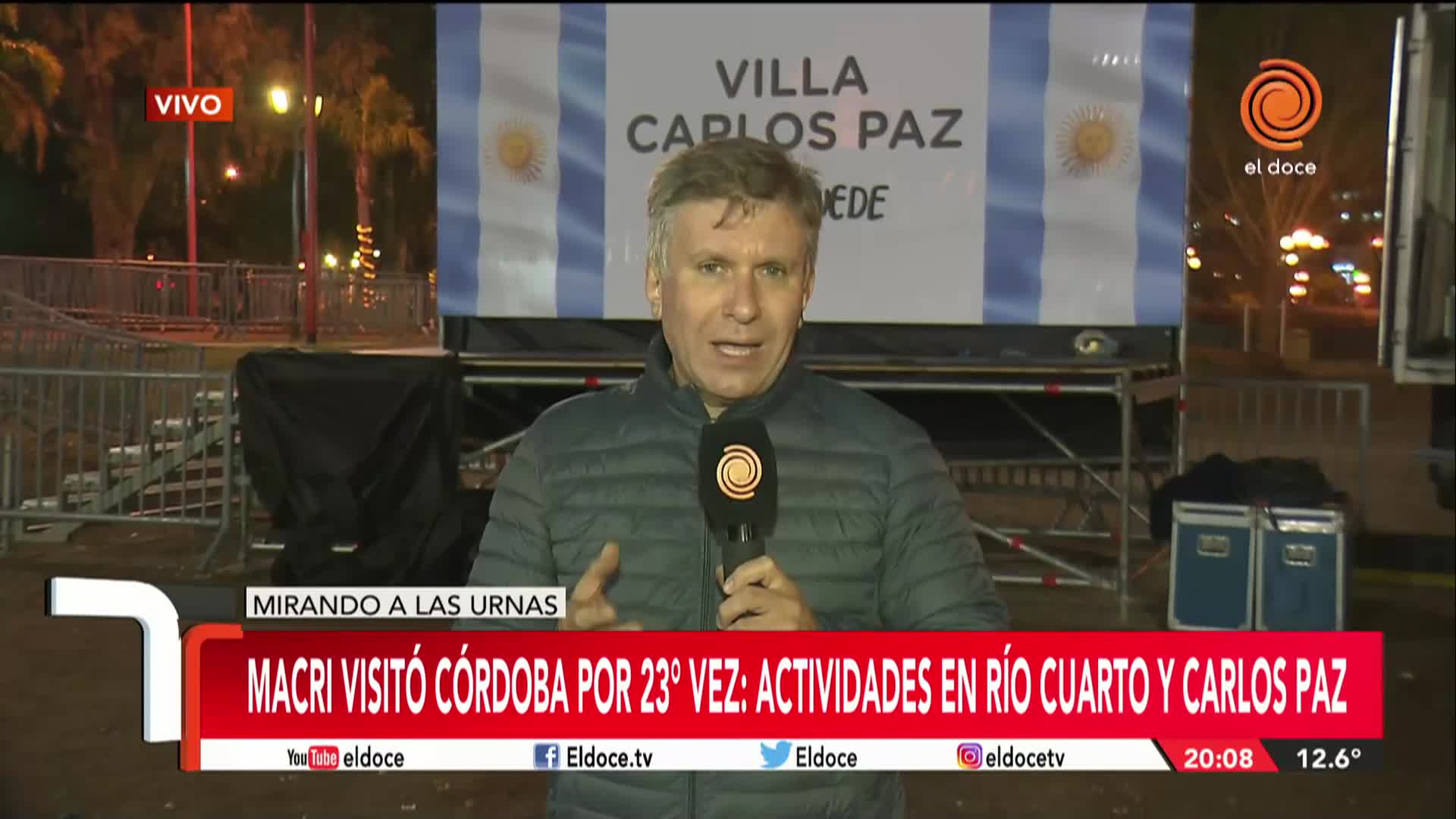 Macri habló con El Doce en Carlos Paz