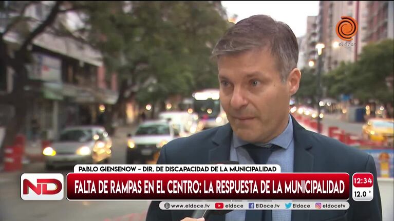 La explicación de la Municipalidad por la falta de rampas