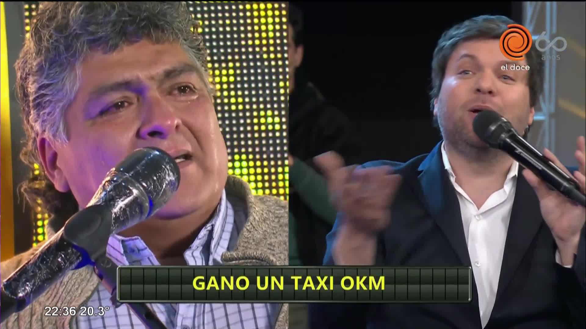 Rubén se ganó el taxi en el programa de Guido