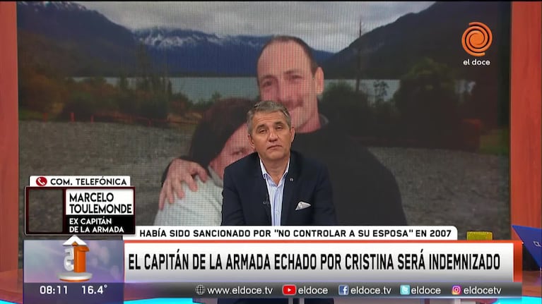 El capitán de la Armada echado por pedido de Cristina: "Fue un calvario"