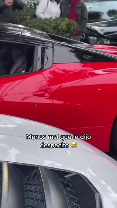 Chocó su Ferrari cuando hizo marcha atrás