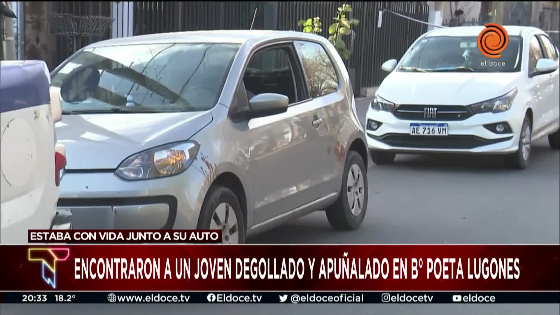 Vecinos detallaron cómo descubrieron a un apuñalado dentro de un auto