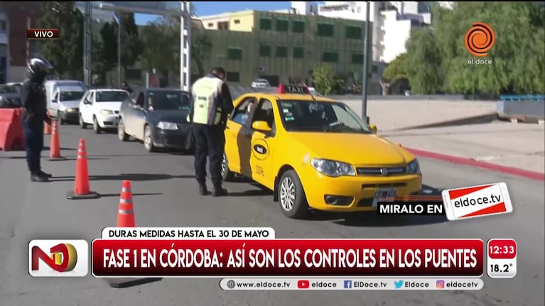 Controles en los puentes: algunas demoras y quejas de conductores