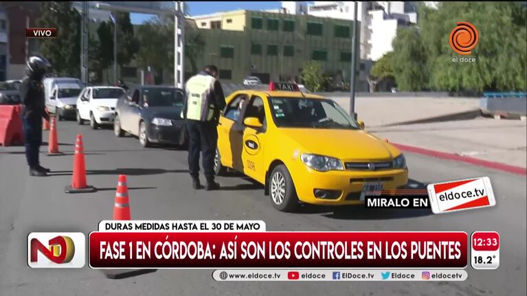 Controles en los puentes: algunas demoras y quejas de conductores