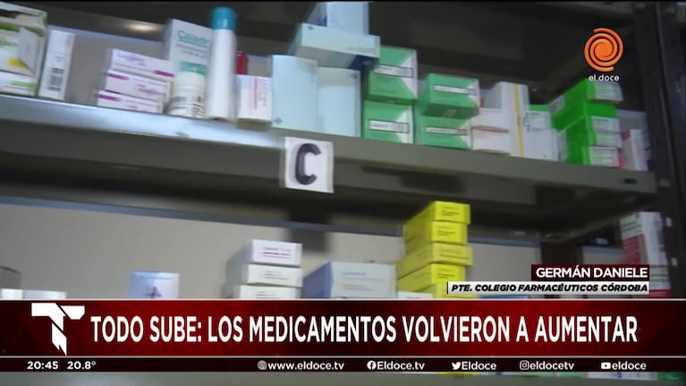 Los medicamentos subieron un 6% en Córdoba durante abril