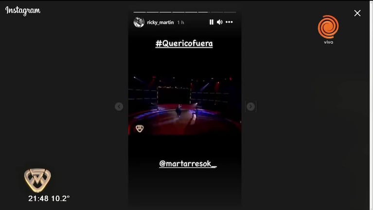 Ricky Martin compartió en su Instagram el baile de Mar Tarrés