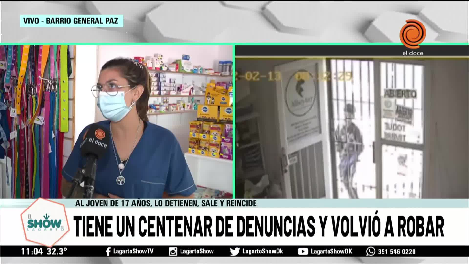 Se metió entre las rejas a robar en una veterinaria 