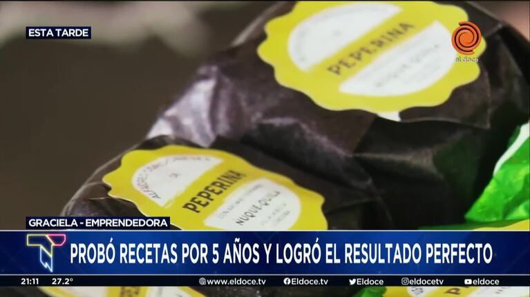 Creó un alfajor de peperina en Córdoba
