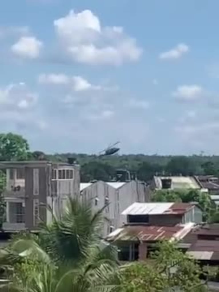 Un helicóptero militar se estrelló en Colombia 