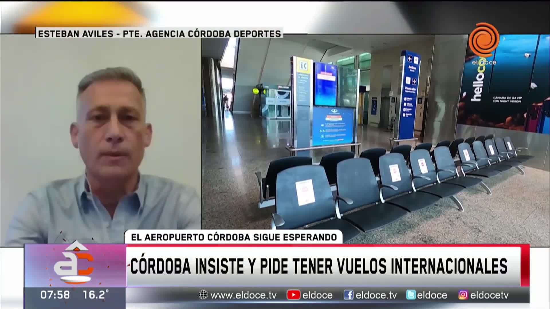 Córdoba insiste en el regreso de vuelos internacionales 