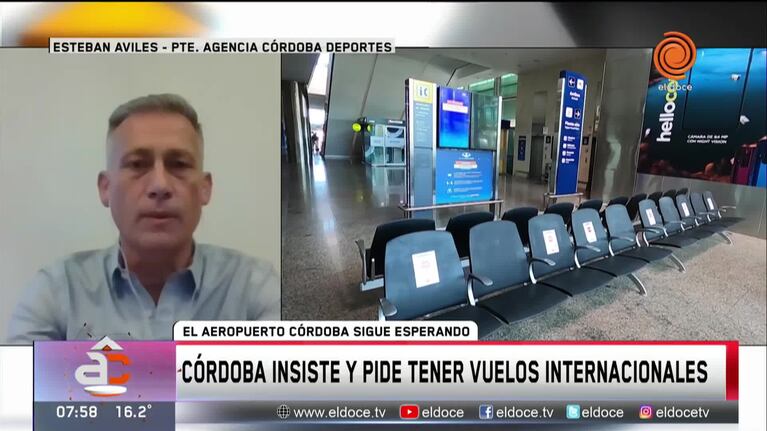Córdoba insiste en el regreso de vuelos internacionales