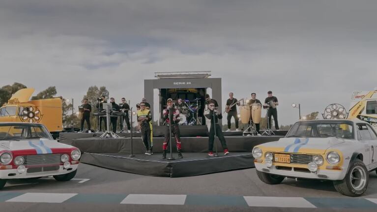 Banda XXI estrenó "Me rompo" un nuevo tema desde el autódromo