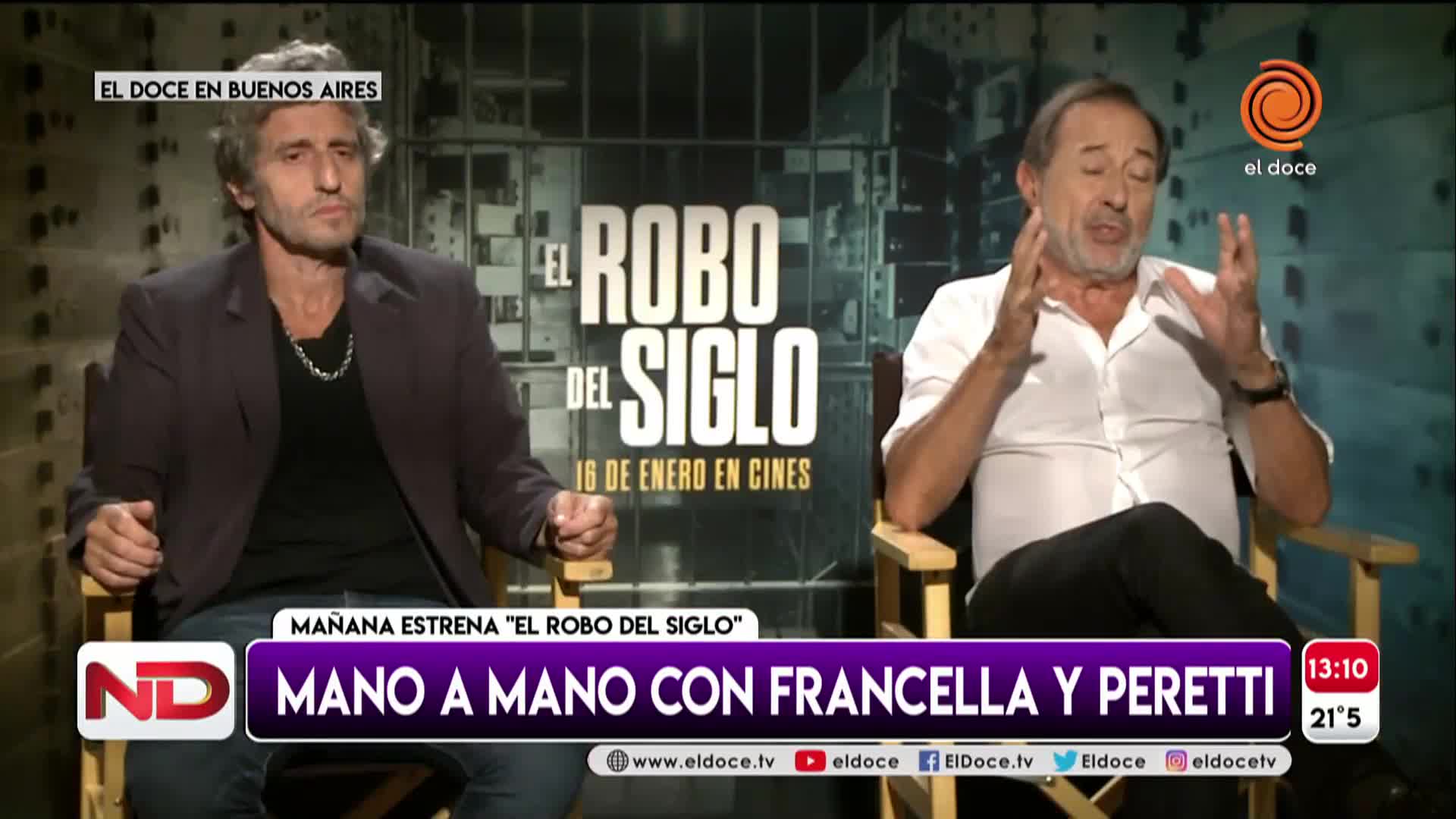 El robo del siglo: El Doce, con Francella y Peretti